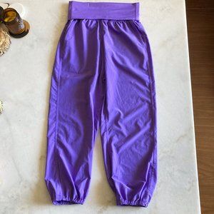 Lululemon Om pant (Power Purple) high rise, 25" foldover lightweight jogger